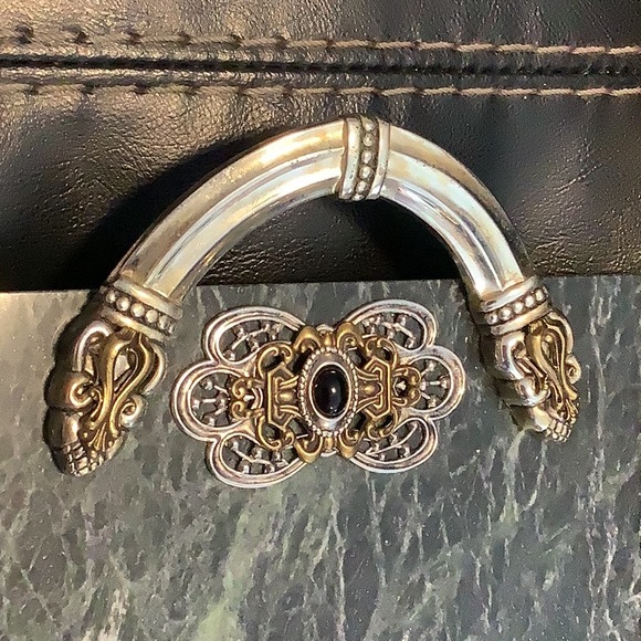 Godinger designed by Ann Cichon Dallas Green marble cheese board set with box! - Picture 6 of 16